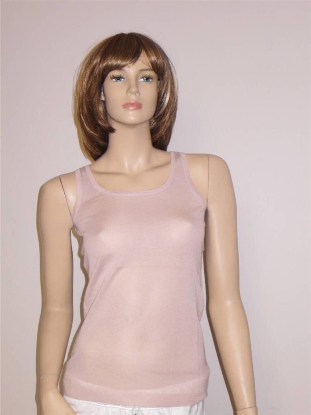 Christopher Fischer Amber Sweater Tank Powder Pink 100% Cashmere NWT